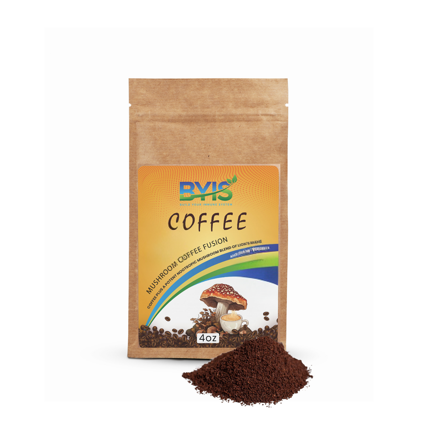 Mushroom Coffee Fusion - Lion’s Mane & Chaga 4oz
