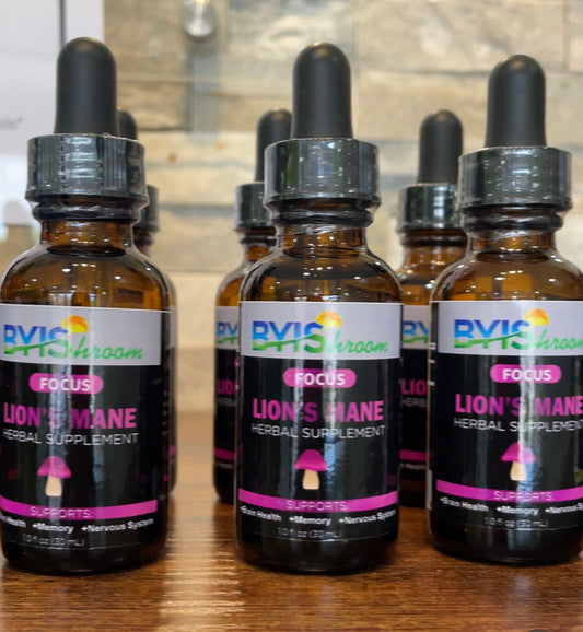 BYIS Lion's Mane Mushroom Extract Tincture (2 oz)