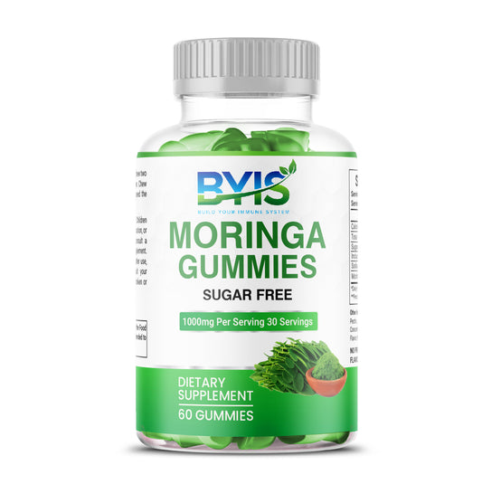 BYIS Moringa Gummies – Sugar-Free (1000mg per serving, 60 Gummies)